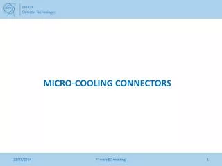 MICRO-COOLING CONNECTORS
