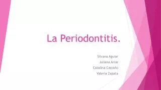 la periodontitis