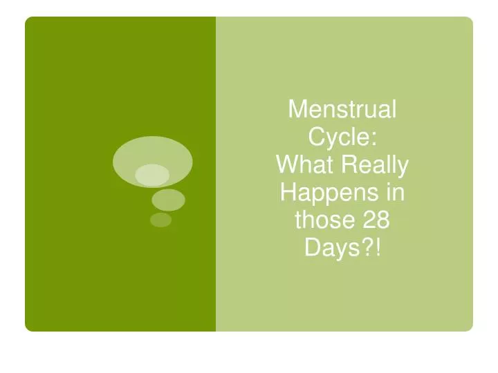 menstrual cycle what really happens in those 28 days