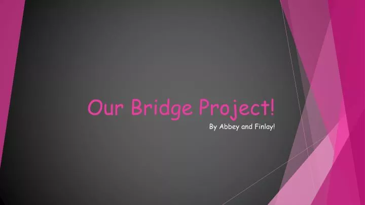 our bridge project