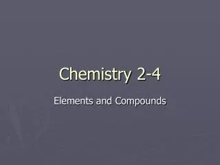 Chemistry 2-4