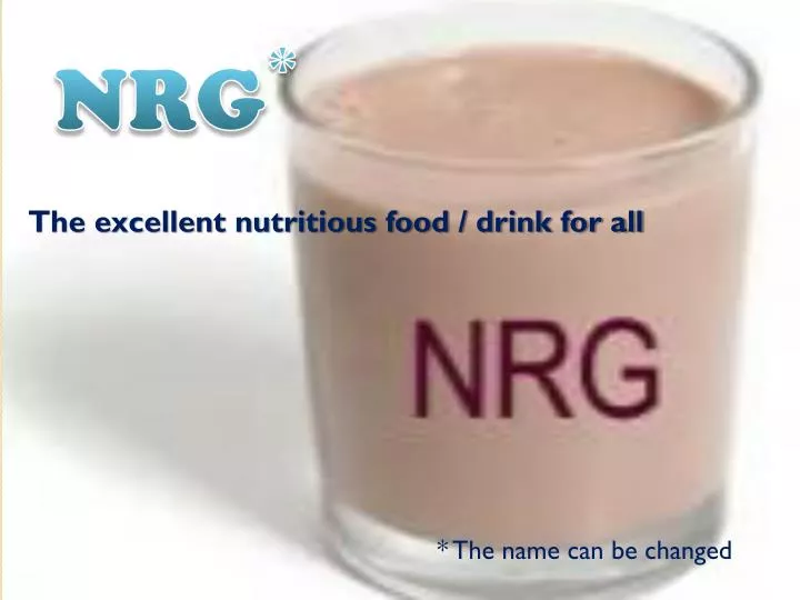 the excellent nutritious food drink for all