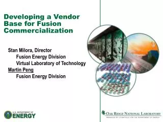 Developing a Vendor Base for Fusion Commercialization