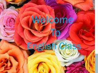 Welcome To English Class