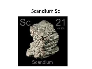 Scandium Sc