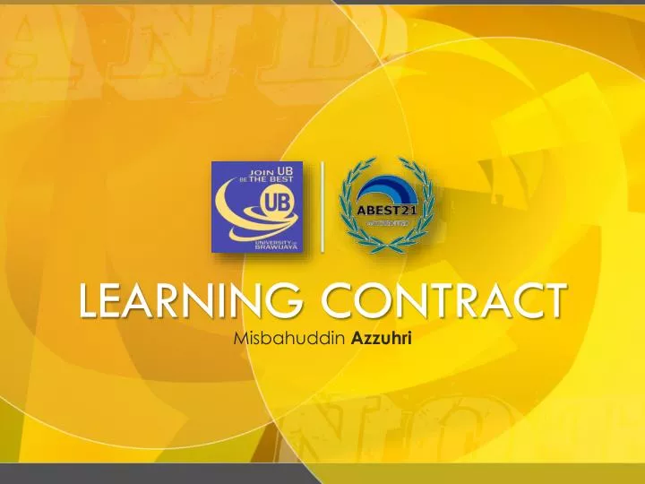 learning contract