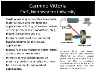 Carmine Vittoria Prof., Northeastern University