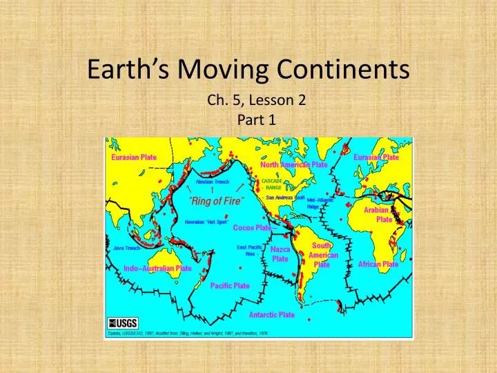 earth s moving continents