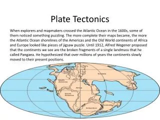 Plate Tectonics