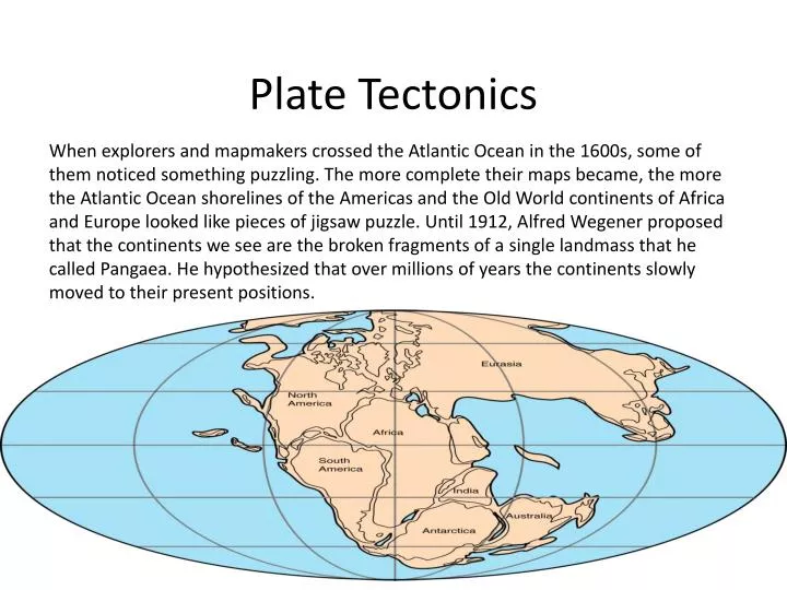 plate tectonics