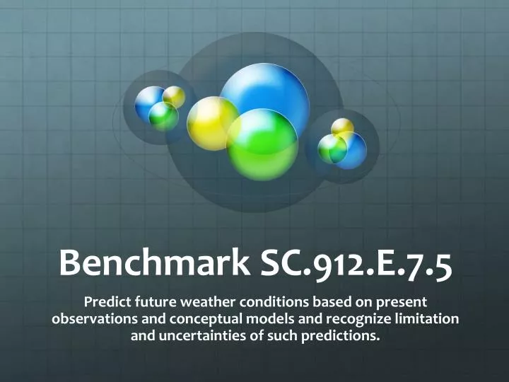 benchmark sc 912 e 7 5