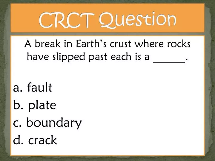 crct question