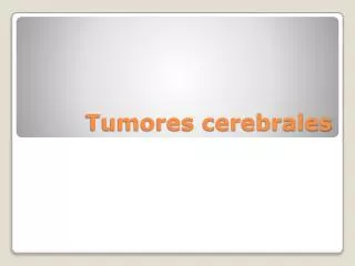 tumores cerebrales