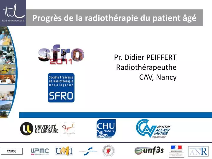 progr s de la radioth rapie du patient g