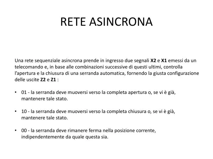 rete asincrona