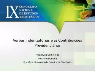 verbas indenizat rias e as contribui es previdenci rias