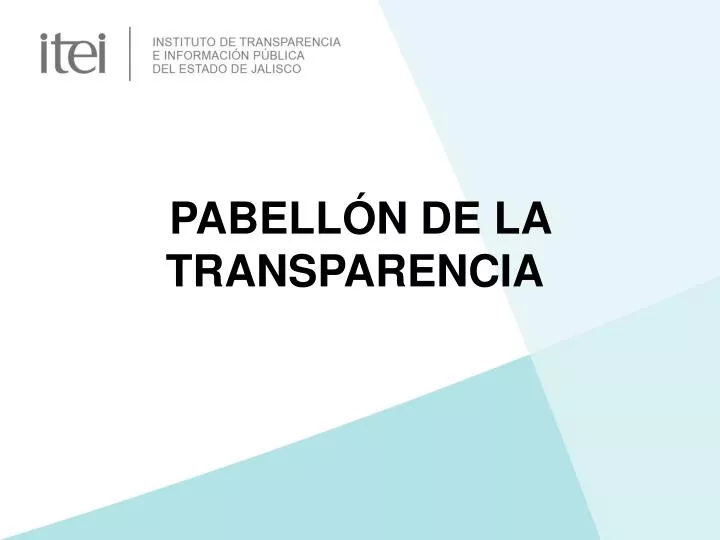 pabell n de la transparencia