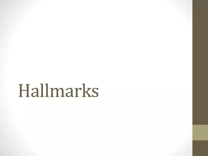 hallmarks