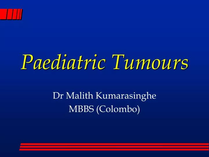 paediatric tumours