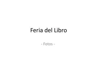 feria del libro