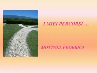 i miei percorsi