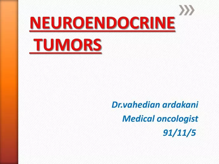 neuroendocrine tumors