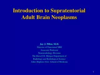 Introduction to Supratentorial Adult Brain Neoplasms