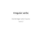 Irregular verbs - slide 1
