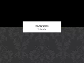 Food webs