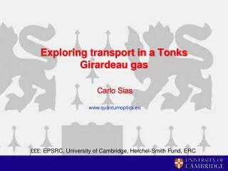 Exploring transport in a Tonks Girardeau gas