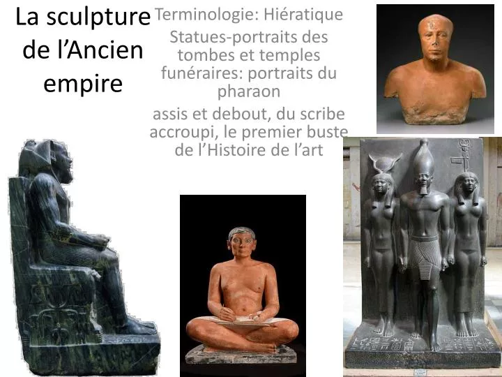 la sculpture de l ancien empire