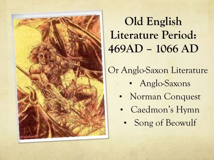 old english literature period 469ad 1066 ad