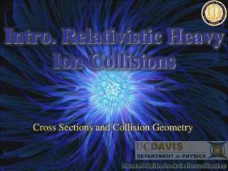 Intro. Relativistic Heavy Ion Collisions