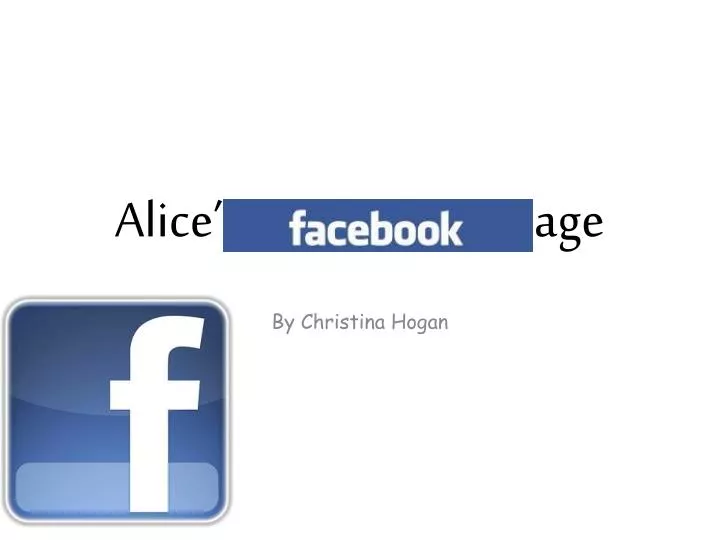 alice s facebook page