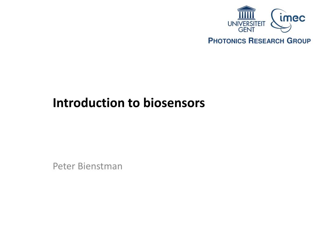 PPT - Introduction to biosensors PowerPoint Presentation, free download ...