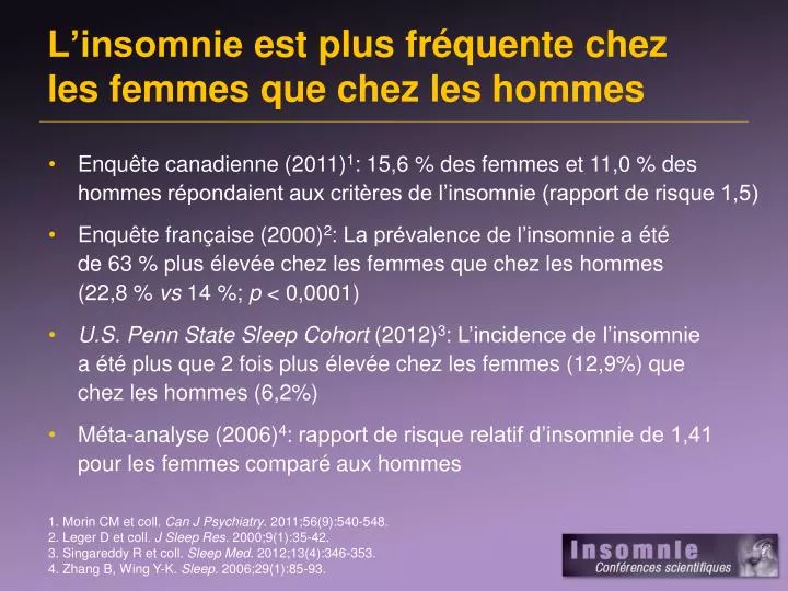 l insomnie est plus fr quente chez les femmes que chez les hommes