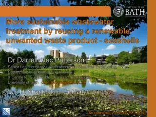 More sustainable wastewater treatment by reusing a renewable unwanted waste product - seashells