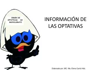 informaci n de las optativas