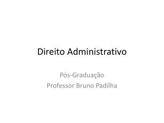 direito administrativo