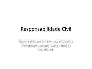 responsabilidade civil