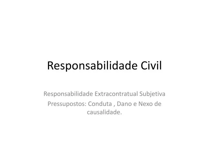 responsabilidade civil