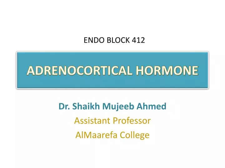 adrenocortical hormone