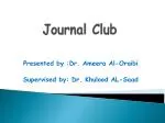 Journal Club - slide 1