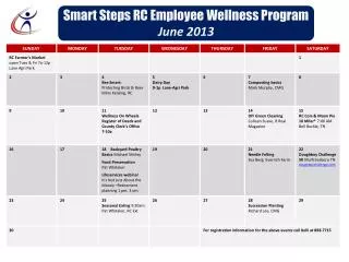 smart steps rc employee wellness program june 2013
