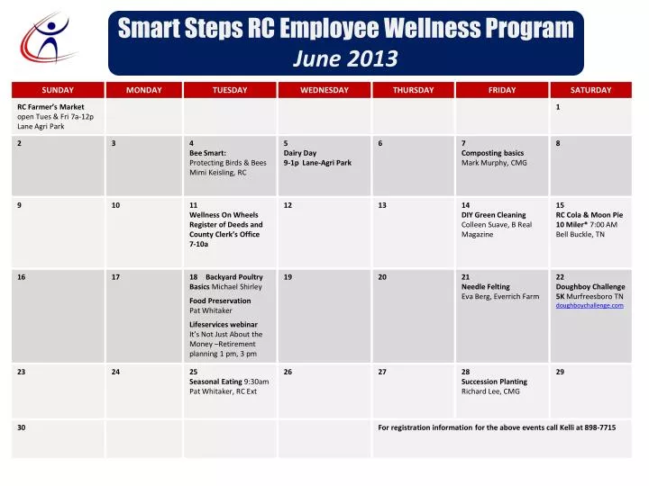 smart steps rc employee wellness program june 2013
