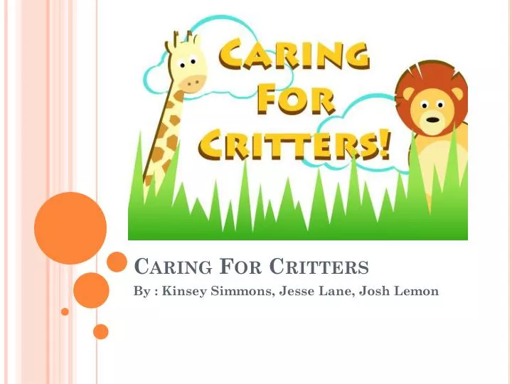 caring for critters
