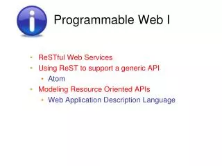 Programmable Web I