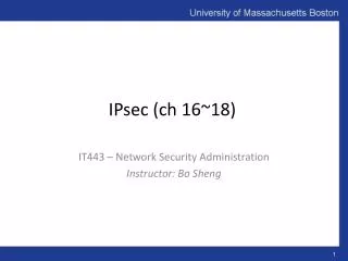IPsec ( ch 16~18)