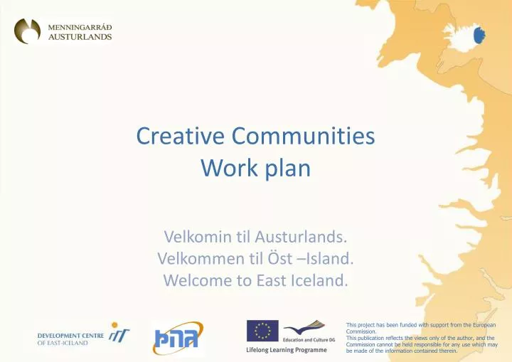 creative communities work plan
