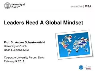 Leaders Need A Global Mindset
